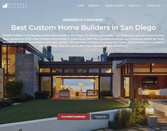 Wardell Builders Website by Nerdy South Inc