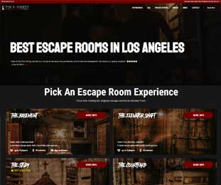 The Basement Escape Room Website by Nerdy South Inc