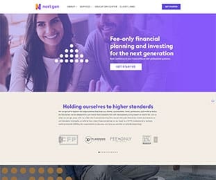 Next Gen Financial Planning Website Design & SEO