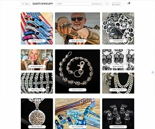 Sanity Jewelry website redesign and search engine optimization