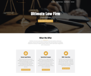 Personal Injury Law Firm Web Design Case Study: The Ultimate Law Firm